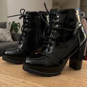 Patent Leather Boots size 9